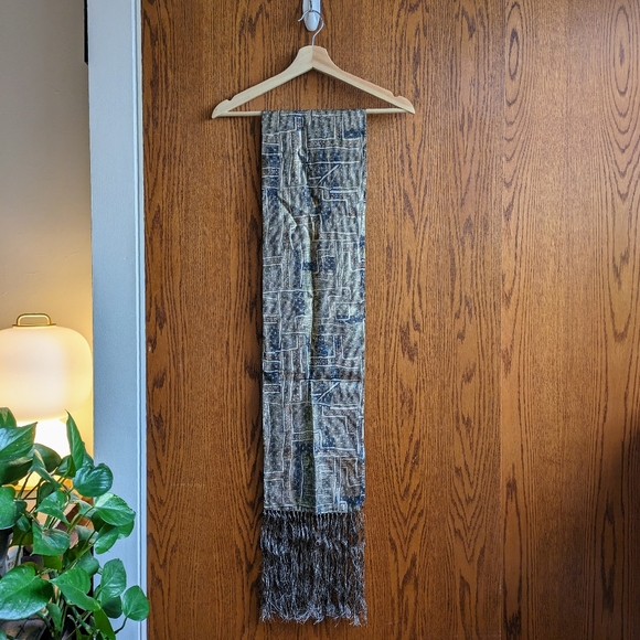 NWOT H&M x Isabel Marant fringed silk scarf - Picture 2 of 5